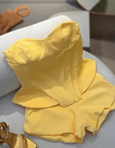 Conjunto no tecido importado short+blusa peplum (Cópia)